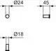 Handtuchhaken in chromfarbenem Finish, mit verschiedenen Durchmessern und Längen, dezent im Design, von der Marke Ideal Standard.